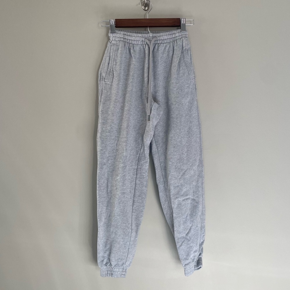 AERIE Grey Jogger Cuffed Sweatpants Size XS